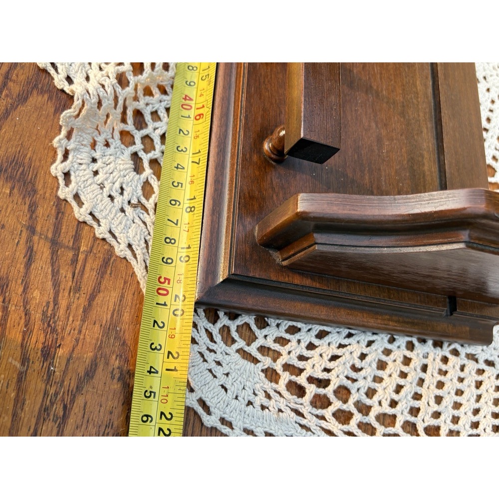 Wall Shelf 20" Spindle Rail Plate Groove Farmhouse Country Cottage Display - Picture 5 of 8